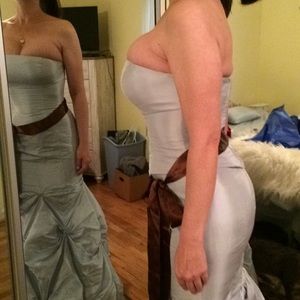 Beautiful ice blue ball or prom gown